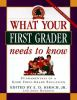 Book cover for "What your first grader needs to know"