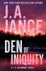 Book cover for "Den of iniquity"