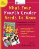 Book cover for "What your fourth grader needs to know"